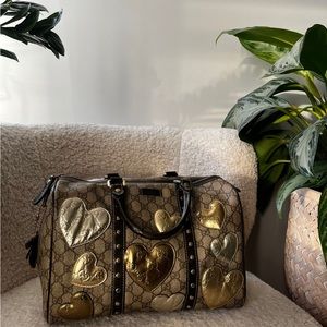 Vintage Gucci Hearts Joy Boston Bag